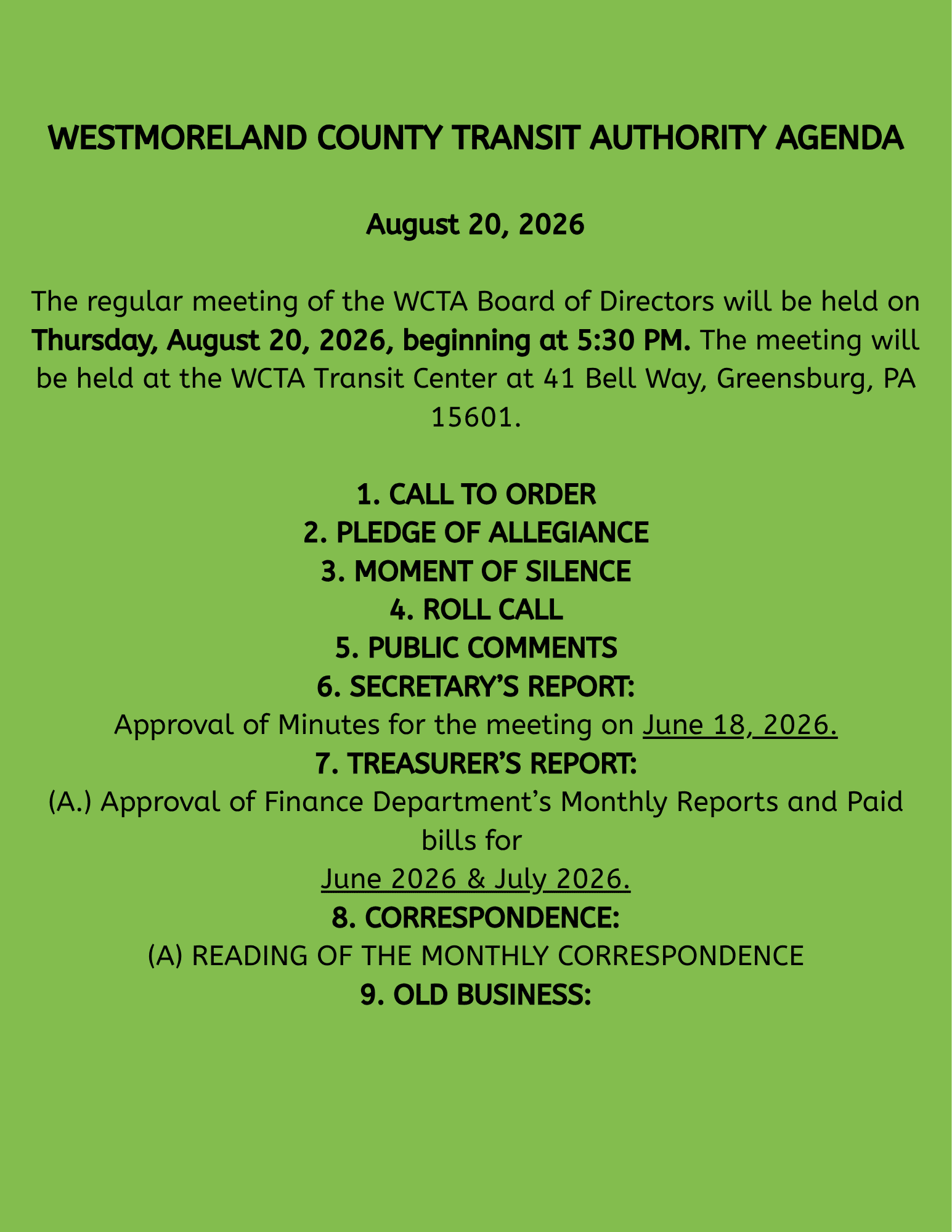AUG BOARD MTG AGENDA (website)