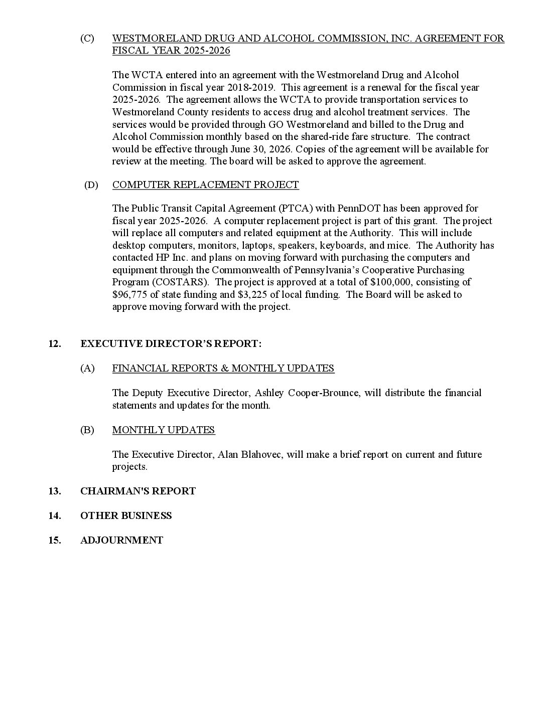 FINAL August 21, 2025, Board Meeting Agenda - website