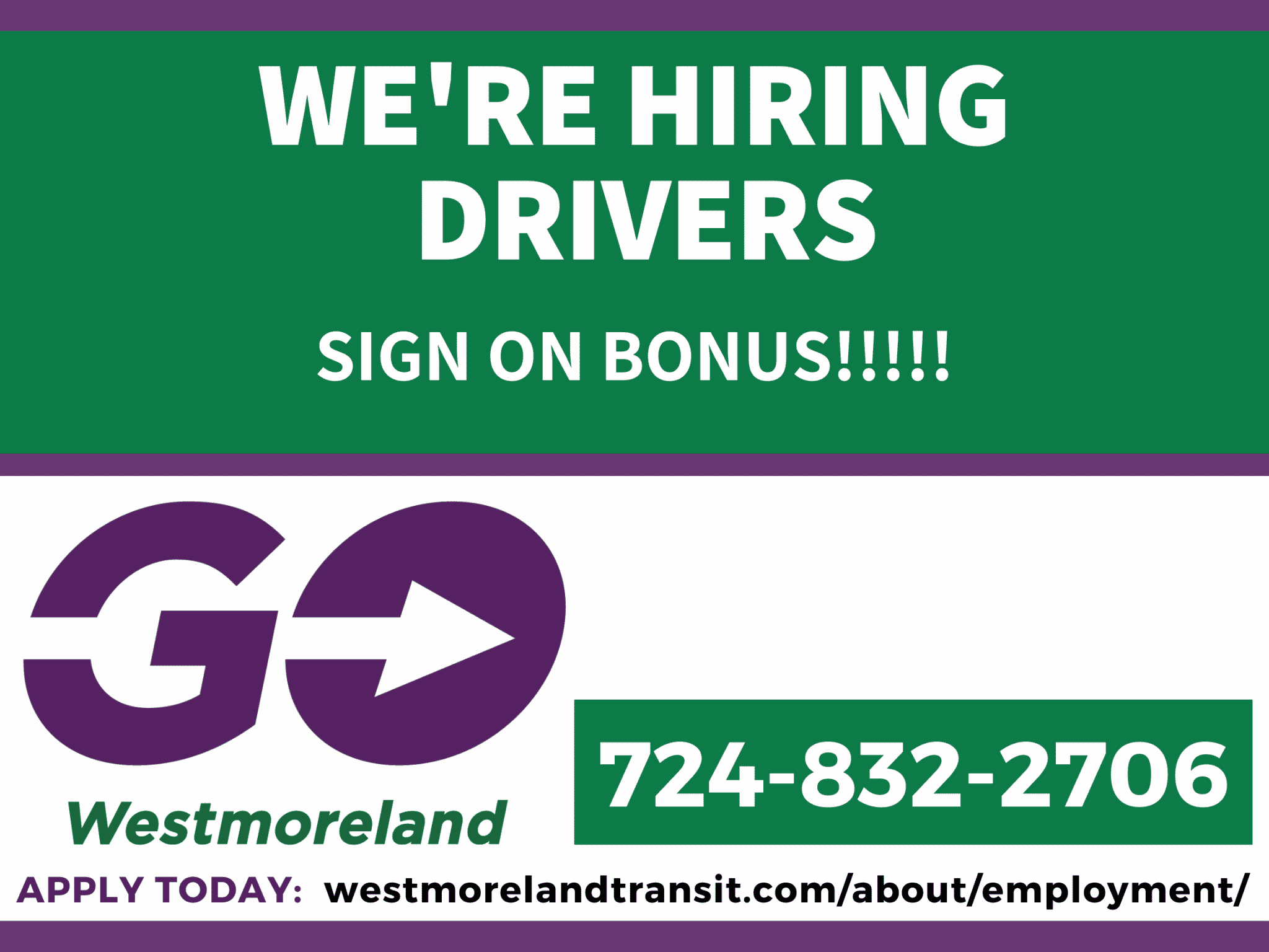 GO WEST HIRING DRIVERS