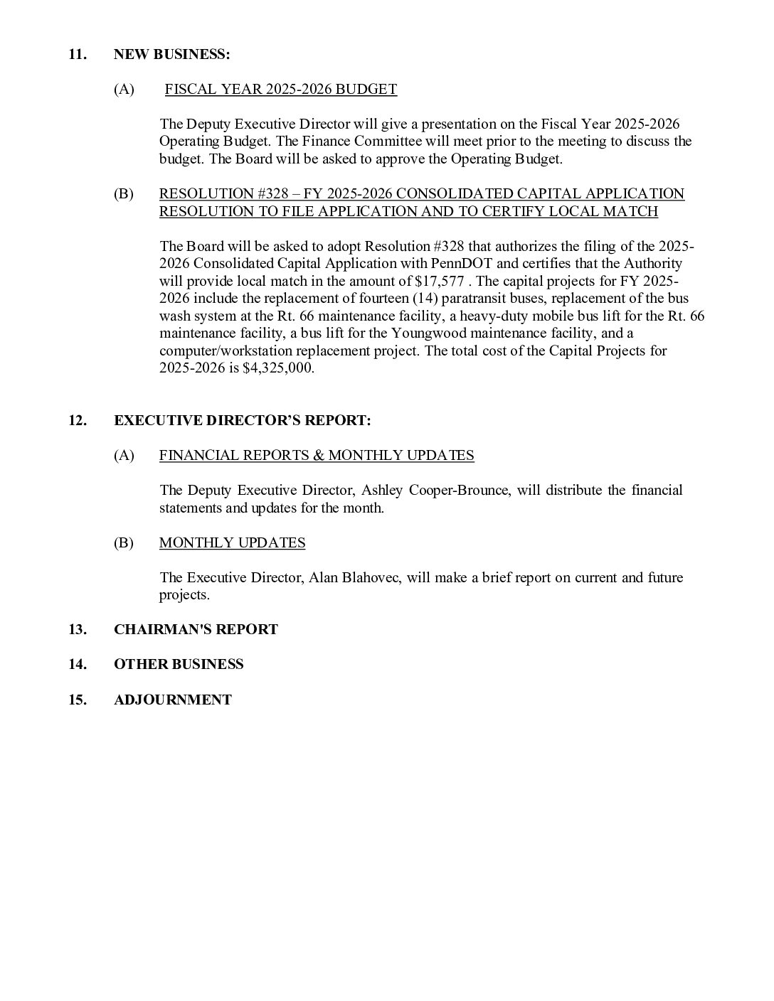 Revised (6-17-25) June 19, 2025 Board Meeting Agenda - Copy