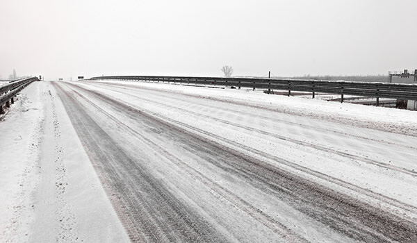 Snowy roads can lead to delays.