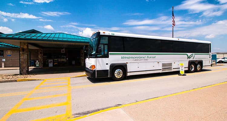 Westmoreland Transit bus in Latrobe